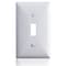 Faith Blank Wall Plate Cover, 1-Gang Standard Size Blank Outlet Cover, White, 10PK BWP1-WH-10 - alternate 1